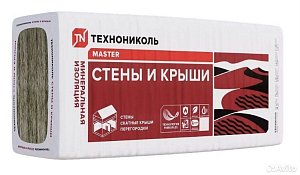 Плита минераловатная ТЕХНОНИКОЛЬ 34 PN Стены и крыши, 1000x610x100 мм, 2,44 м2